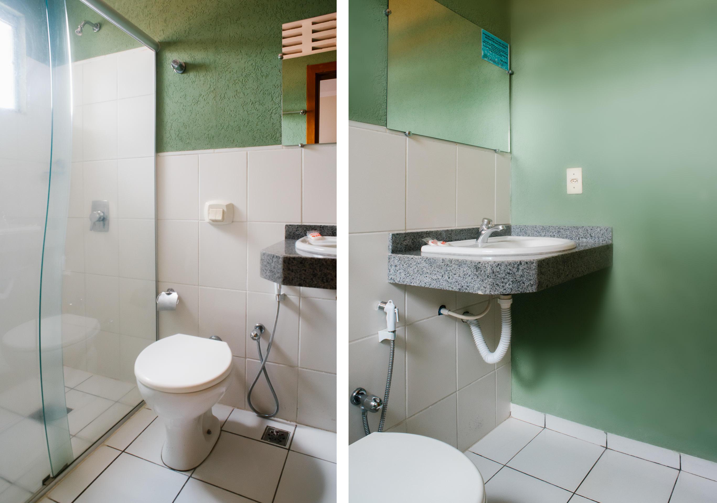 קמפו גרנדה Oyo Cerrado Hotel, Campo Grande מראה חיצוני תמונה Bathroom in a hotel in Brazil